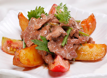 Cách nấu món thịt bò xào khoai tây kiểu Nhật